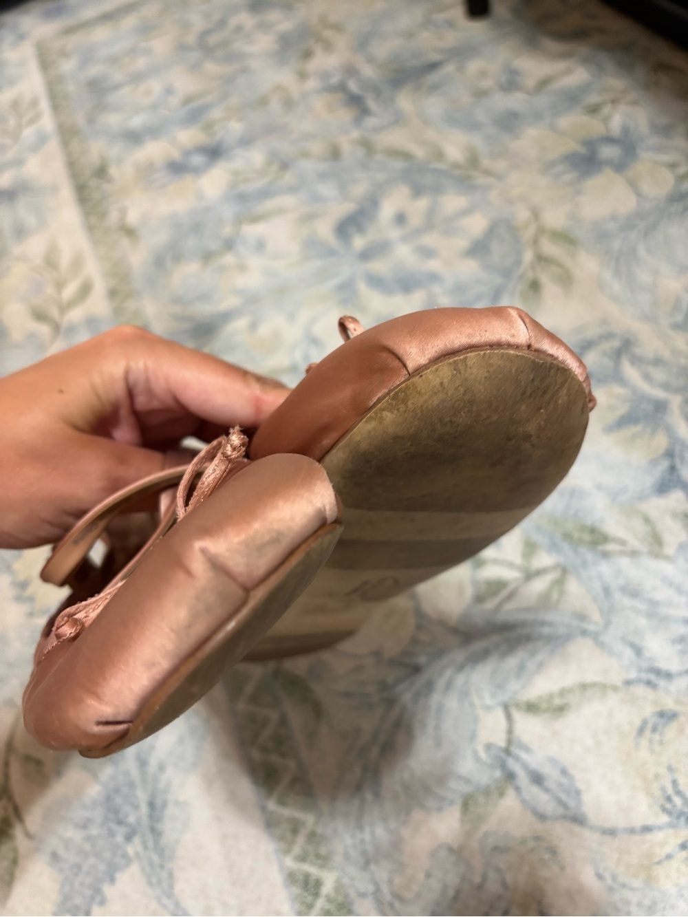 Sam Edelman Satin Ballet Flats in Blush Pink - Picture 5 of 5